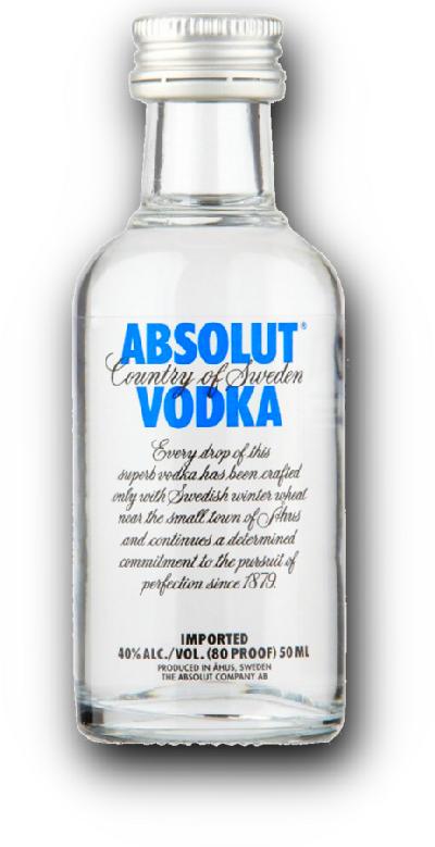 Mini Absolut 40% 0,05l (holá láhev)