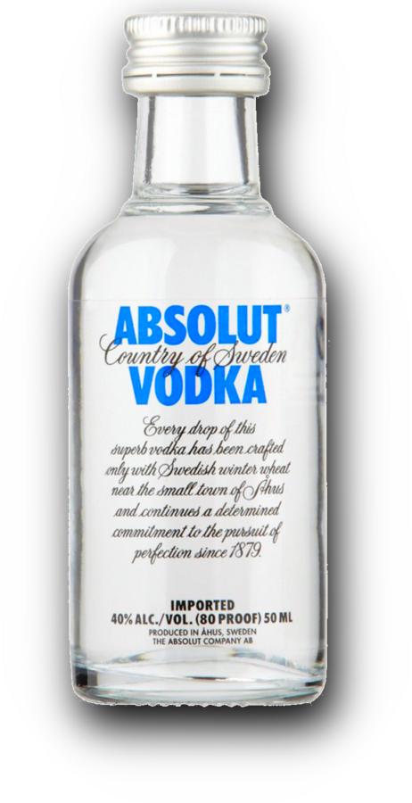 Mini Absolut Vodka 40% 0,05l – miniaturní lahvička