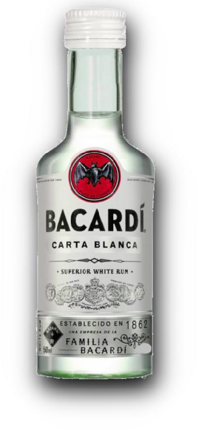 Mini Bacardi Carta Blanca 40% 0,05l (holá láhev)