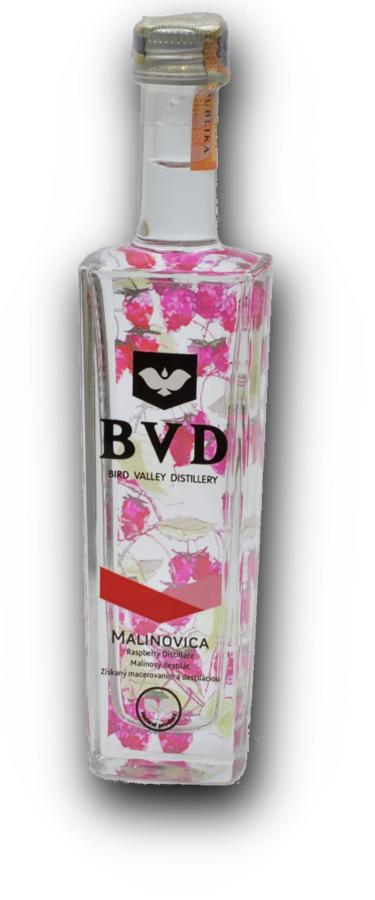 Mini BVD Malinovica 45% 0,05l (holá láhev)