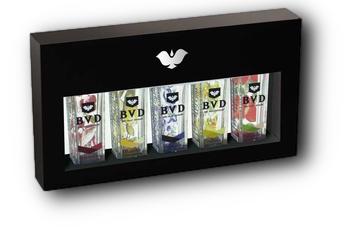 BVD Mini Set 45% 5×0,05l – dárkový set ovocných destilátů