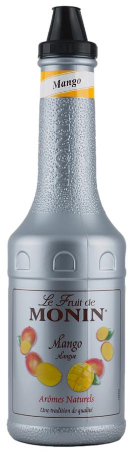 Monin Mango Pyré 1 l – ovocná přísada do nápojů