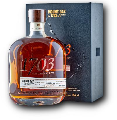 Mount Gay 1703 Master Select, 2019 Release 43% 0,7L (dárkové balení kazeta)