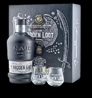 NAUD Hidden Loot Original 40% 0.7L (dárkové balení s 2 skleničkami)