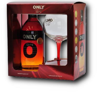 Only Gin Premium 43% 0,7L (dárkové balení s 1 skleničkou)