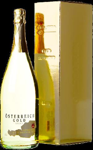 Österreich Gold 23k zlato, suché 9,5% 1,5L (karton)