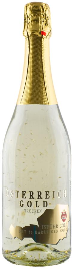 Österreich Gold Trocken 23k Zlato Šumivý Nápoj 9,5% 0,75 l
