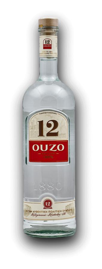 Ouzo 12 40% 1,0L (holá láhev)