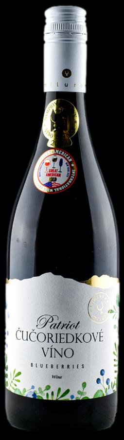 Miluron Patriot Čučoriedkové Víno 11% 0,75L (holá láhev)