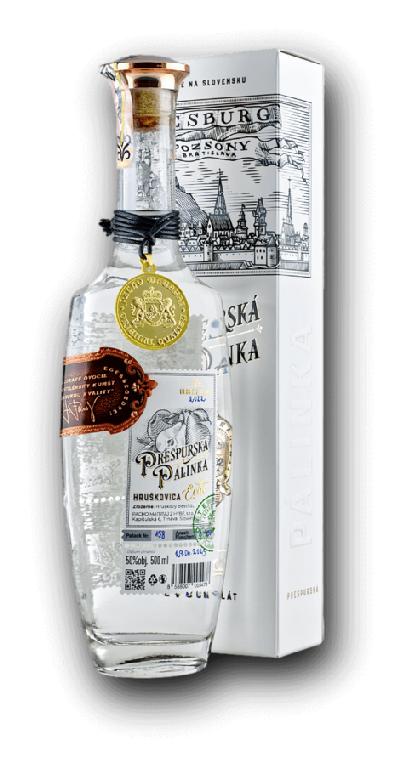 Prešpurská Pálinka Hruškovica 2024 50% 0,5L