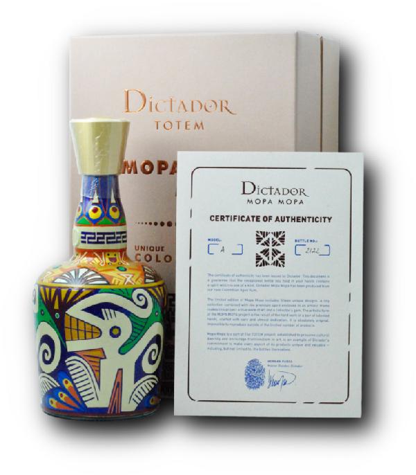 Dictador Totem Mopa Mopa 1987 Model A Rum 45 % 0,7 l – kazeta