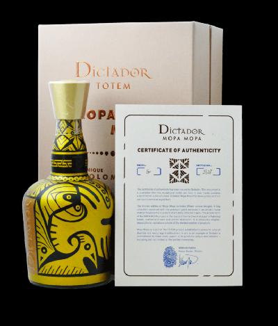 Dictador Totem, Mopa Mopa 1982, Model "G" 40% 0,7L (dárkové balení kazeta)