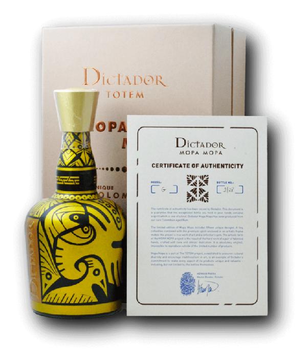 Dictador Totem Mopa Mopa 1982 Model G Rum 40 % 0,7 l – kazeta
