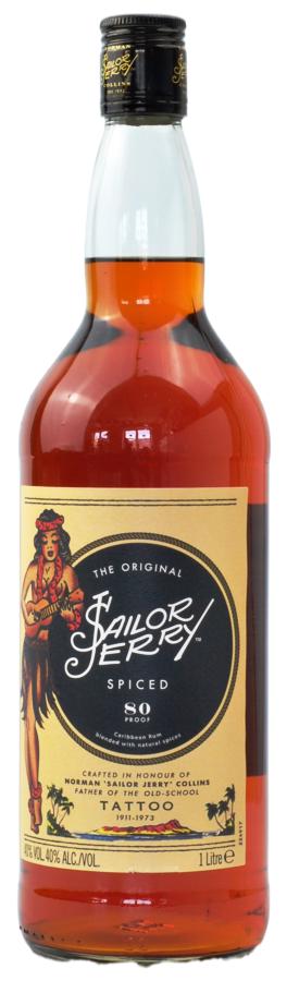 Sailor Jerry The Original Spiced 40% 1,0L (holá láhev)