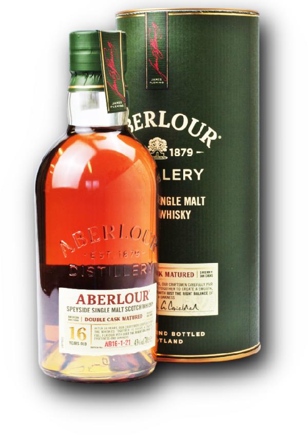 Aberlour 16YO Double Cask Matured 43% 0,7 l – dárková tuba