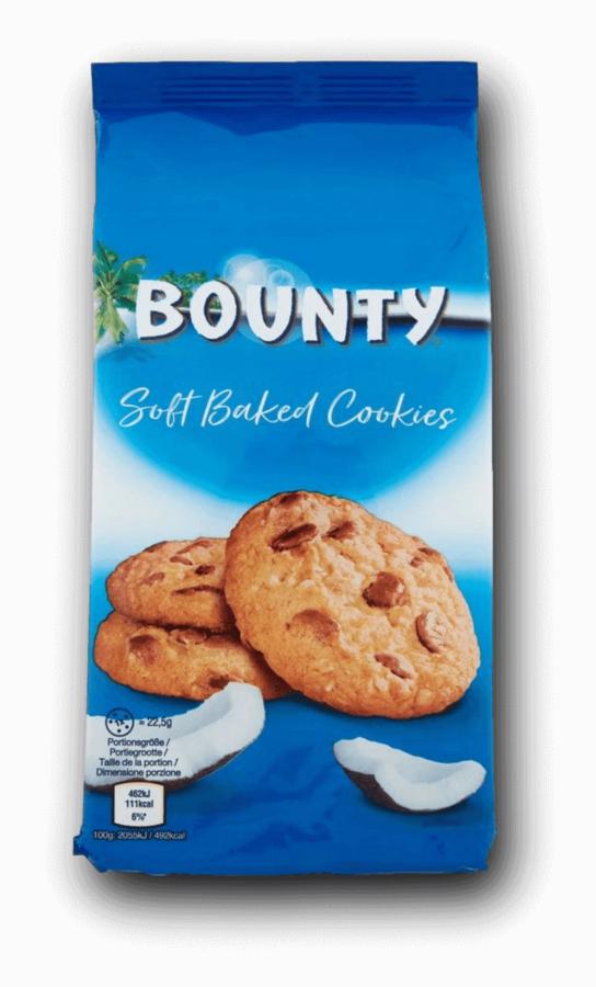 Bounty Soft Baked Cookies 180g – jemně pečené kokosové sušenky