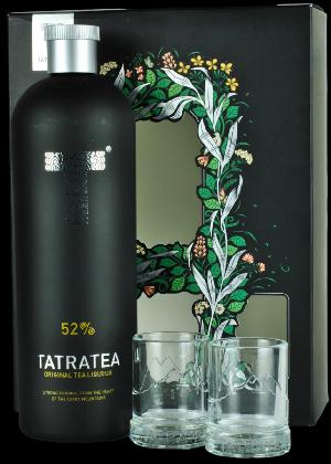 Tatratea Original 52% 0,7l (dárkové balení s 2 skleničkami)