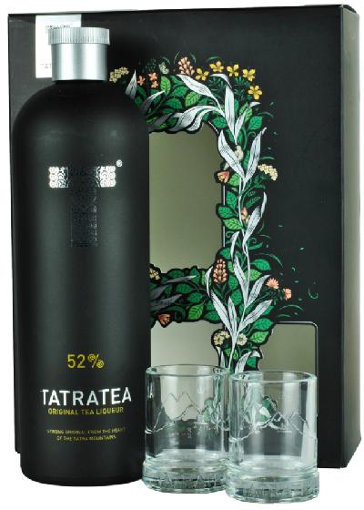 Tatratea Original 52% 0,7l (dárkové balení s 2 skleničkami)