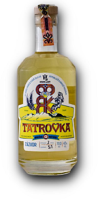 Tatrovka Zázvor 42% 0,7L (holá láhev)