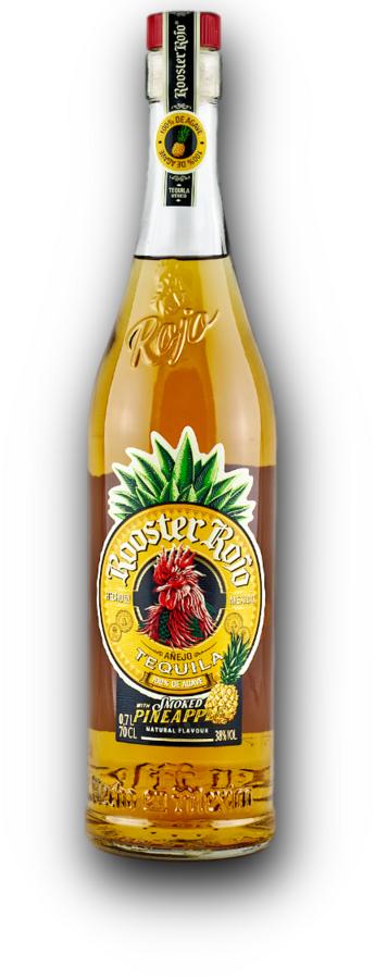 Rooster Rojo Tequila Añejo Smoked Pineapple 100% de Agave 38% 0,7L (holá láhev)