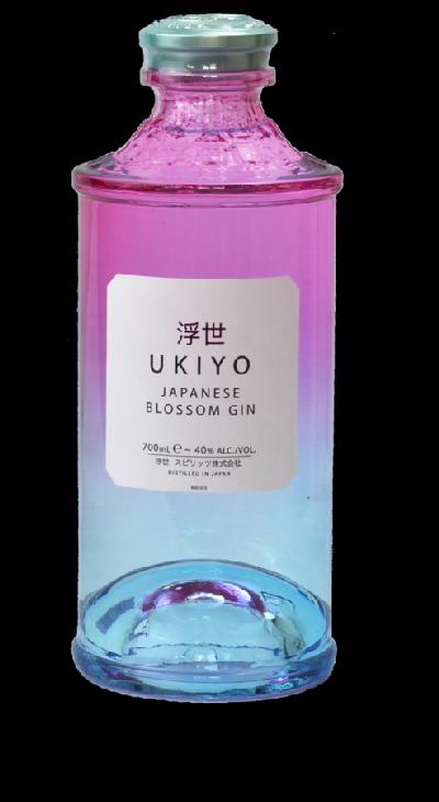 Ukiyo Japanese Blossom Gin 40% 0,7l (holá láhev)