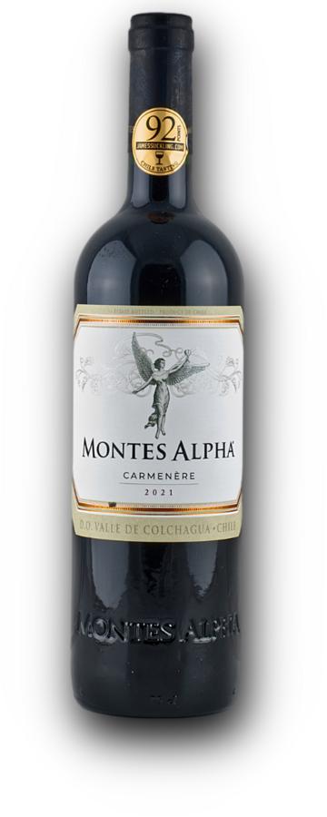 Montes Alpha Carmenère 2021 14,5% 0,75L (holá láhev)