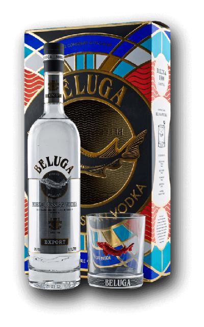Beluga Noble 40% 0,7L (dárkové balení s 1 sklenicí)