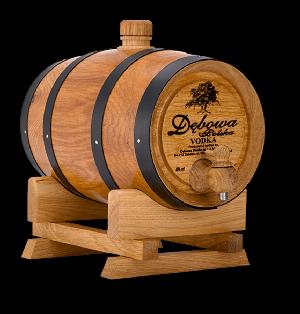 Dębowa Polska Oak Vodka Súdok 40% 2,0L (dárkové balení kazeta)