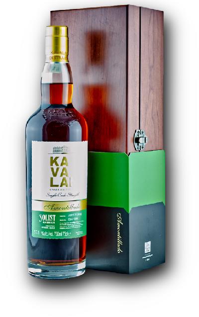 Kavalan Solist Amontilado 57,8% 0,75L (dárkové balení kazeta)