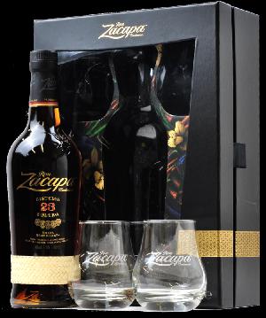 Zacapa Centenario 23 Solera 40% 0,7L (dárkové balení s 2 skleničkami)