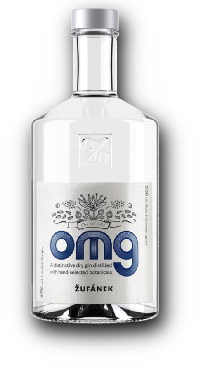 Žufánek OMG /OH MY GIN/ 45% 0,5L (holá láhev)