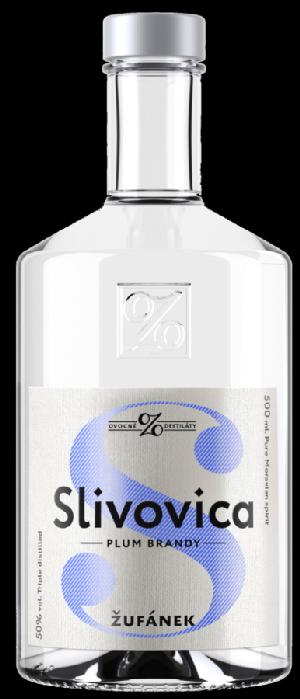 Žufánek Slivovica 50% 0,5l (holá láhev)