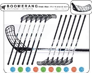 Set MPS Boomerang Black/Blue (12 hokejek) 6x levá / 6x pravá