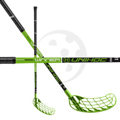 Unihoc WINNER 35 Black/Green Oboustranná 75 cm (= 86 cm)