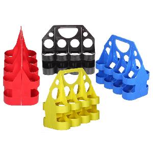 Nosič lahví na 8 ks červená