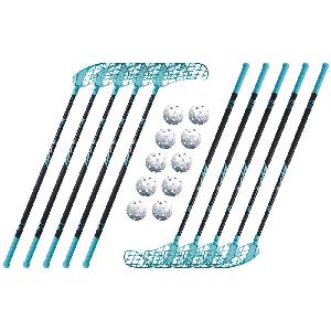 Set Accufli AirTek A100 Teal (10 hokejek) 100 cm (= 111 cm) 4x levá / 6x pravá