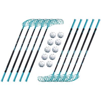 Set Accufli AirTek A100 Teal (10 hokejek) 100 cm (= 111 cm) 3x levá / 7x pravá