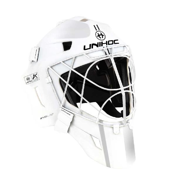 Unihoc Alpha Prime Evolab brankářská maska bílá – Senior