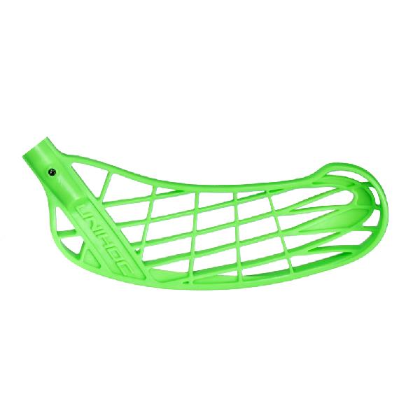 Unihoc EVO3 Hook florbalová čepel – zelená, levá, středně tvrdá