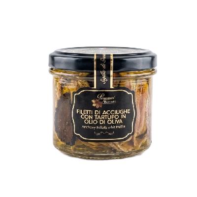 Filety z ančoviček s černým lanýžem, 90 g