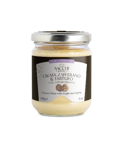 Šafránový krém s bílým lanýžem Sacchi Tartufi, 170 g