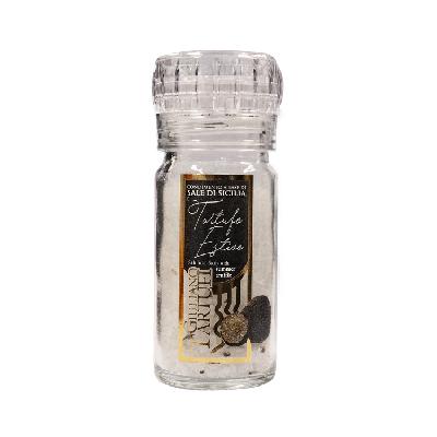 Hrubá Sicilská sůl s černým lanýžem - s mlýnkem, 90 g  (Lanýžová sůl)