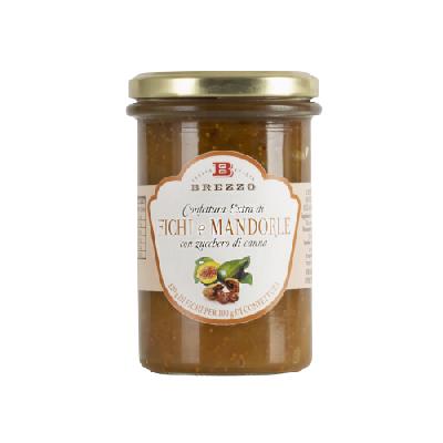 Fíkový džem extra s mandlemi, 350 g (120g ovoce na 100g džemu)