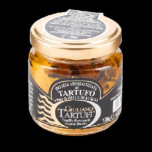 Akátový med s kousky černého lanýže, 120 g  (Lanýžový med)