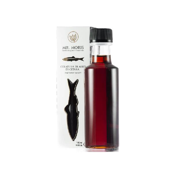 Šťáva z ančoviček Mr. Moris, 100 ml (Colatura di Alici) — dárkové balení