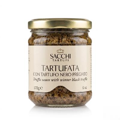 Lanýžová pasta z černého drahocenného lanýže Sacchi Tartufi, 170 g (Salsa Tartufata)