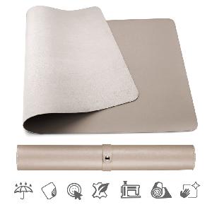 Podložka pod myš a klávesnici MOSH eco kůže, taupé, 90 x 45 cm Large (90 x 45 cm)