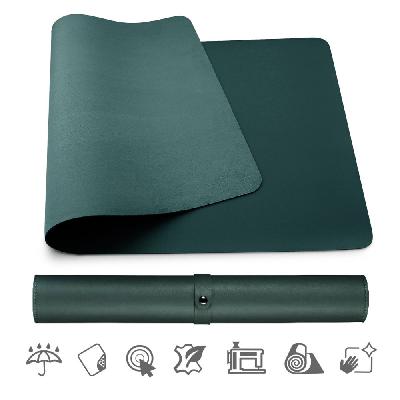 Podložka pod myš a klávesnici MOSH eco kůže, tmavě zelená, 90 x 45 cm Large (90 x 45 cm)