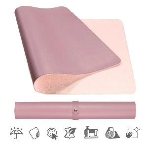 Oboustranná podložka pod myš a klávesnici MOSH kožená, fialová/růžová (S,M,L) Large (90 x 45 cm)