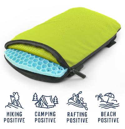 Cestovní podsedák MOSH Kamper limetková / černá